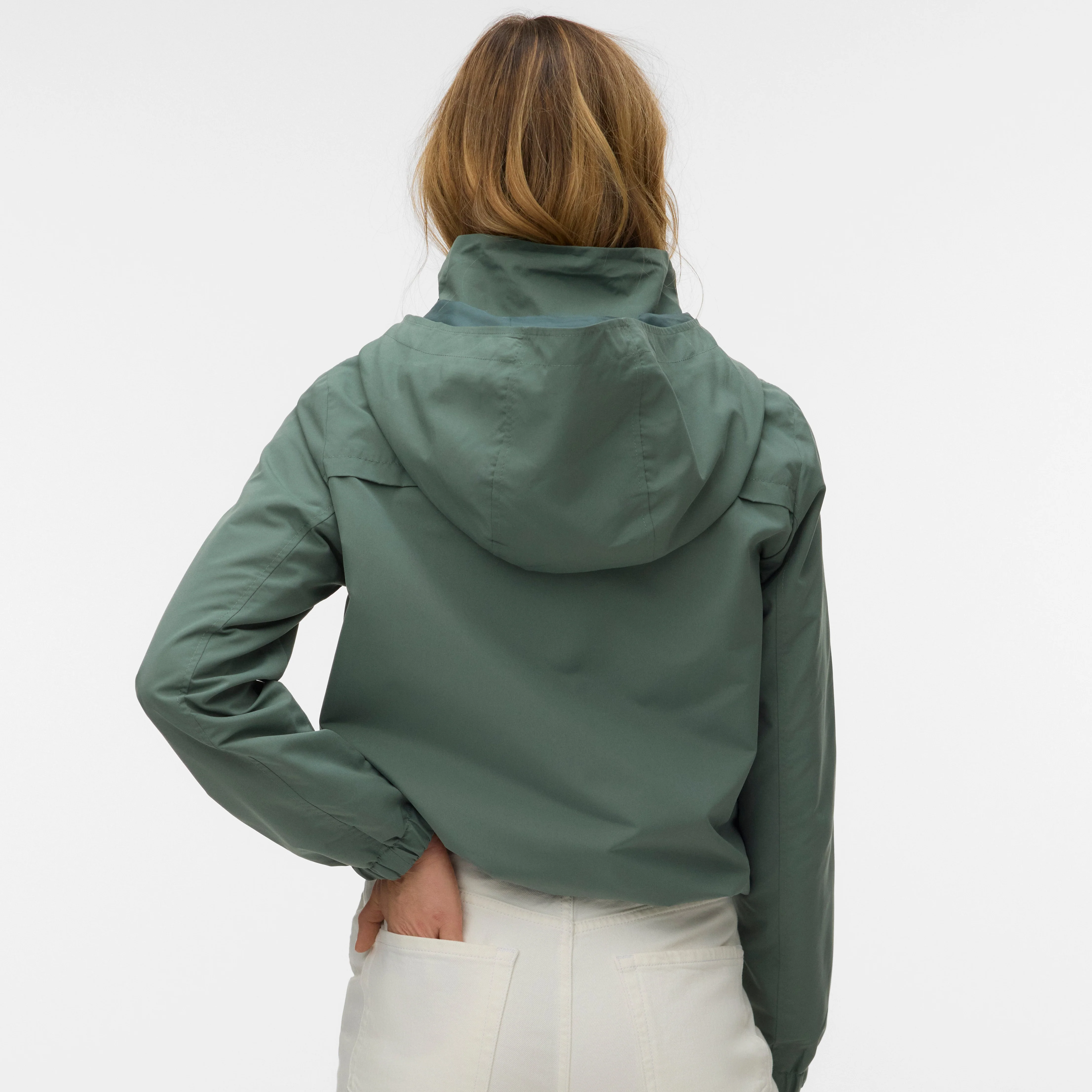 Giubbotto leggero Verde da Donna con cappuccio e coulisse Vero Moda - Image 2