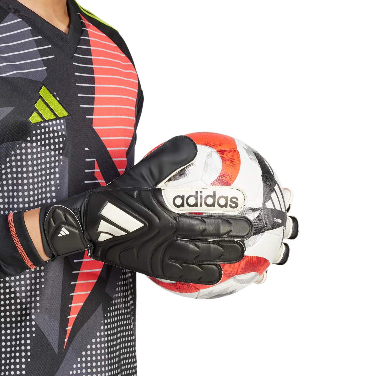 Guanti da portiere neri adidas Copa GL Club con chiusura a strappo - Image 4
