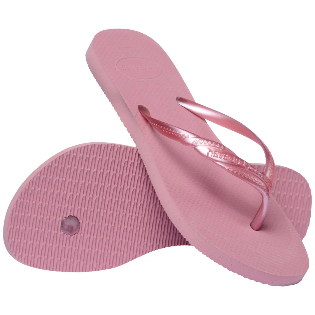Infradito rosa da Donna con fascette effetto metallizzato Havaianas - Image 4