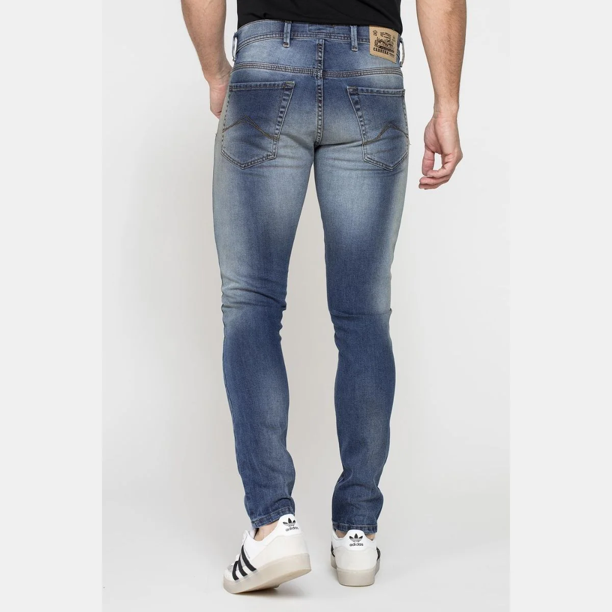Jeans 5 tasche da uomo in denim elasticizzato Carrera Jeans 717 - Image 3