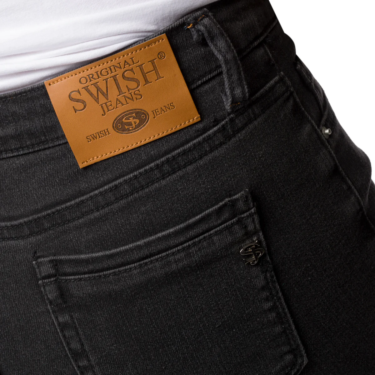 Jeans skinny neri da donna Swish Jeans - Image 4