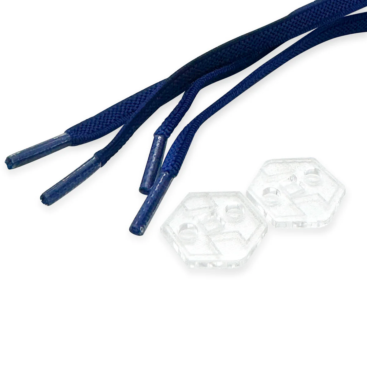 Lacci elastici con sistema bloccaggio regolabile blu  WNSPORT