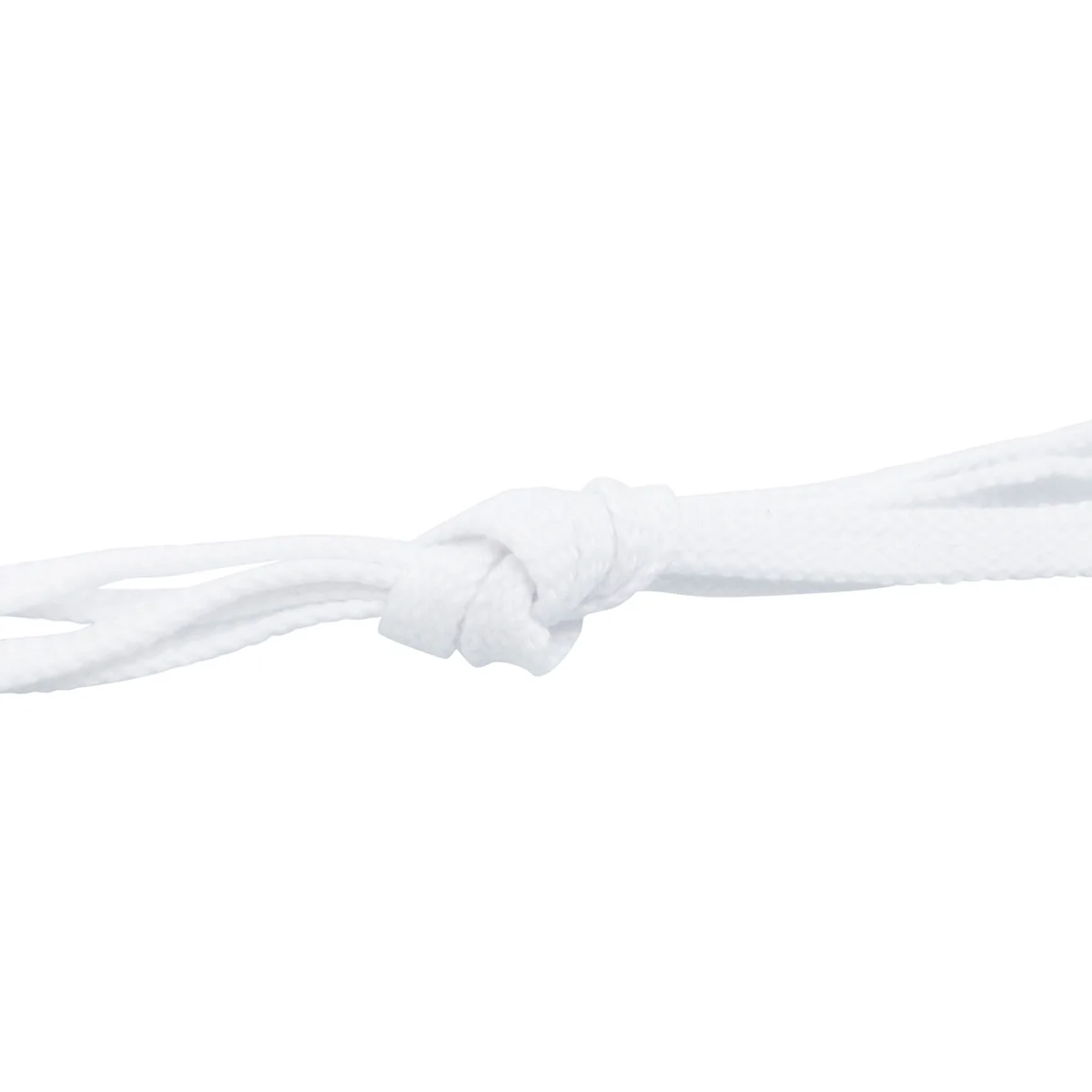 Lacci piatti bianchi 120 cm Silver - Image 3