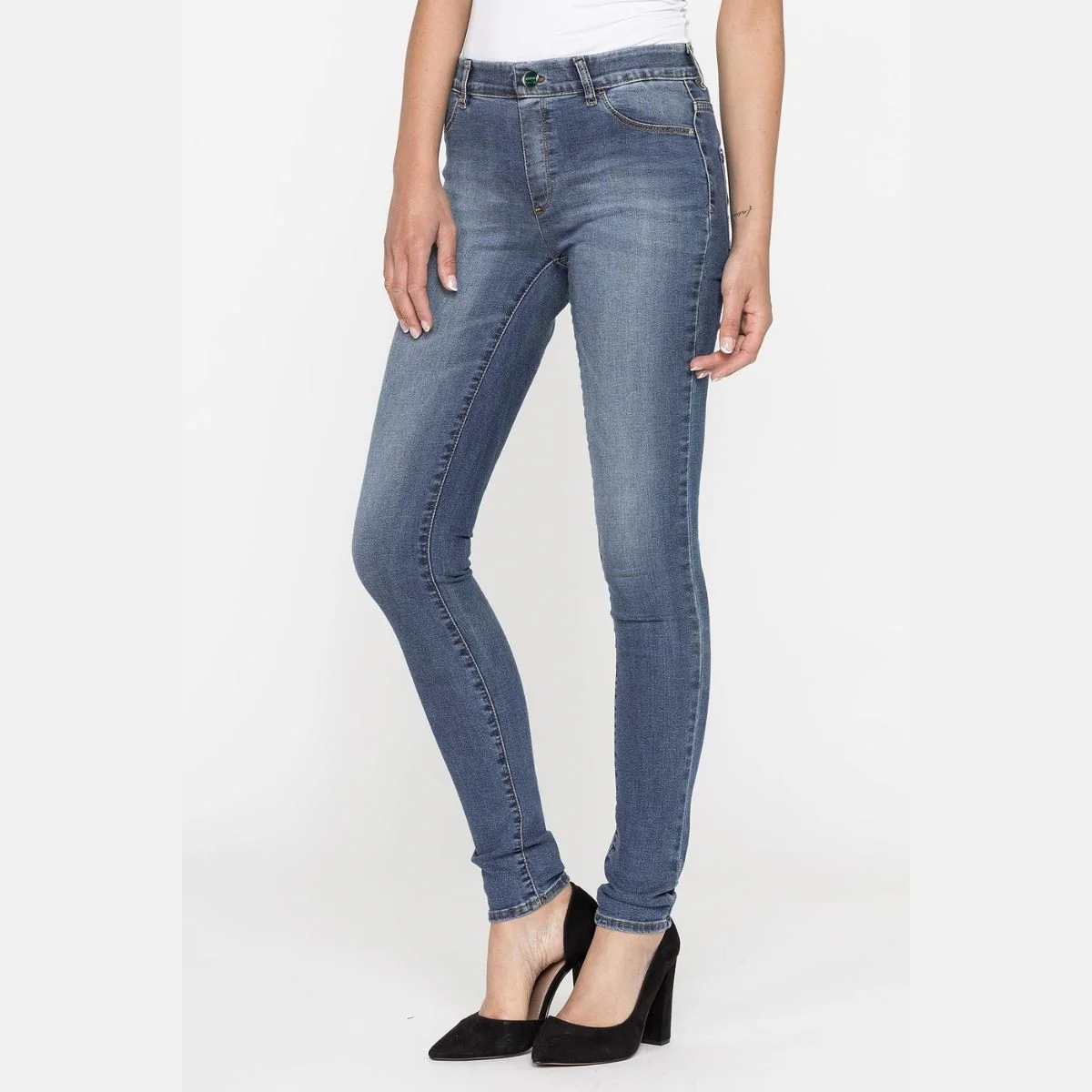 Legg-jeans da donna lavaggio medio con trattamento all'aloe Carrera Jeans 767 - Image 2
