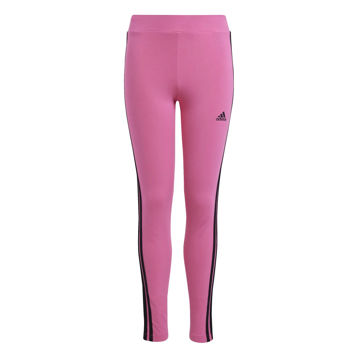 Leggings bambina rosa Essentials 3-Stripes Cotton adidas