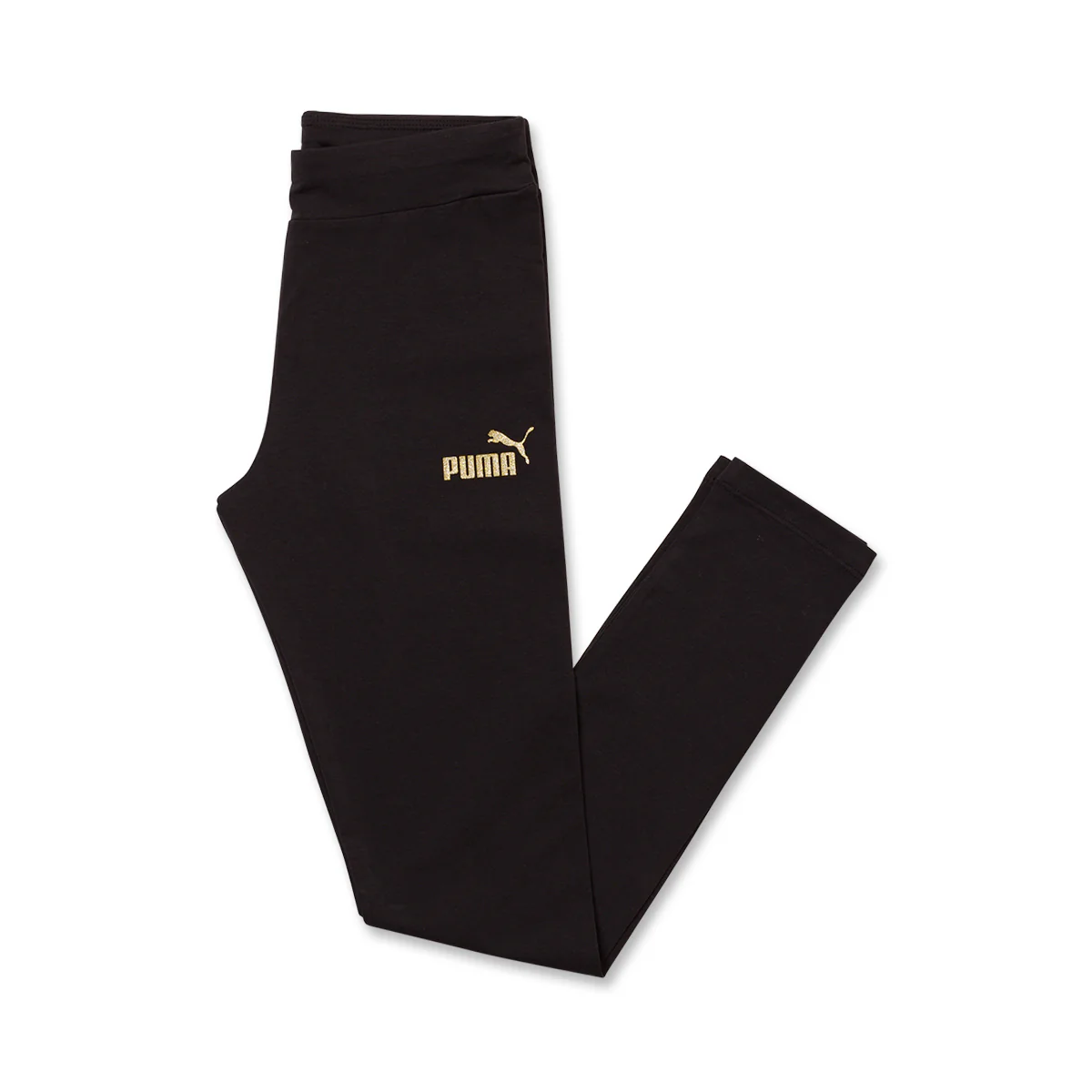 Leggings da bambina neri Ess+ Glitter Logo Puma