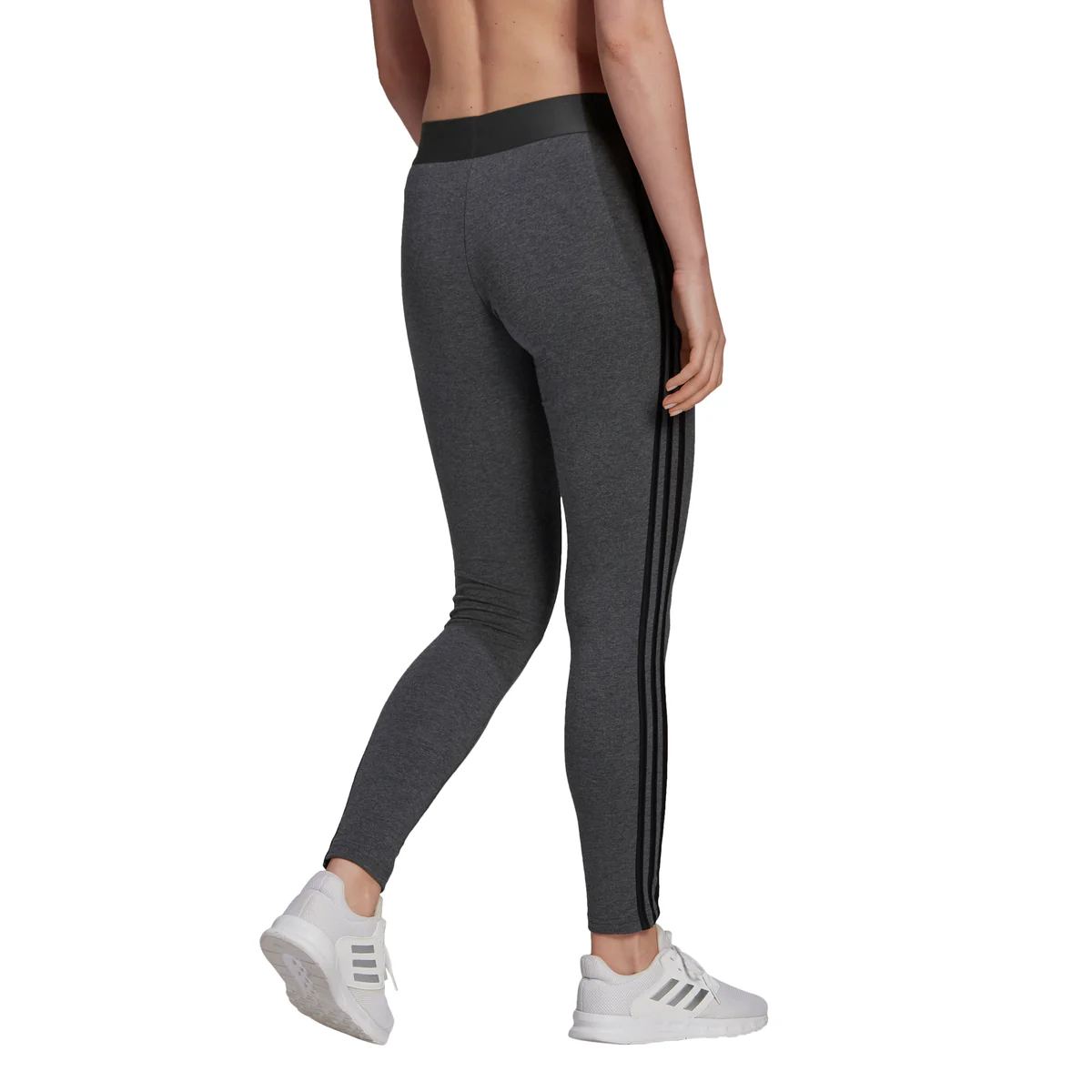 Leggings grigi adidas LOUNGEWEAR Essentials 3-Stripes - Image 3