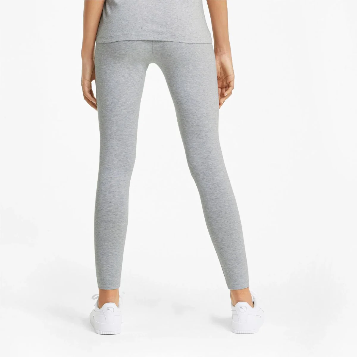 Leggings grigi da donna con logo a contrasto Puma Essentials - Image 2