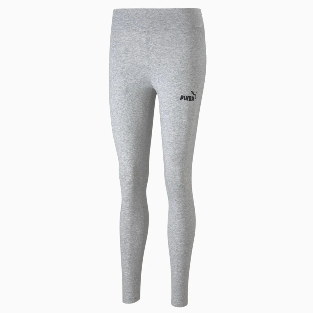 Leggings grigi da donna con logo a contrasto Puma Essentials - Image 4