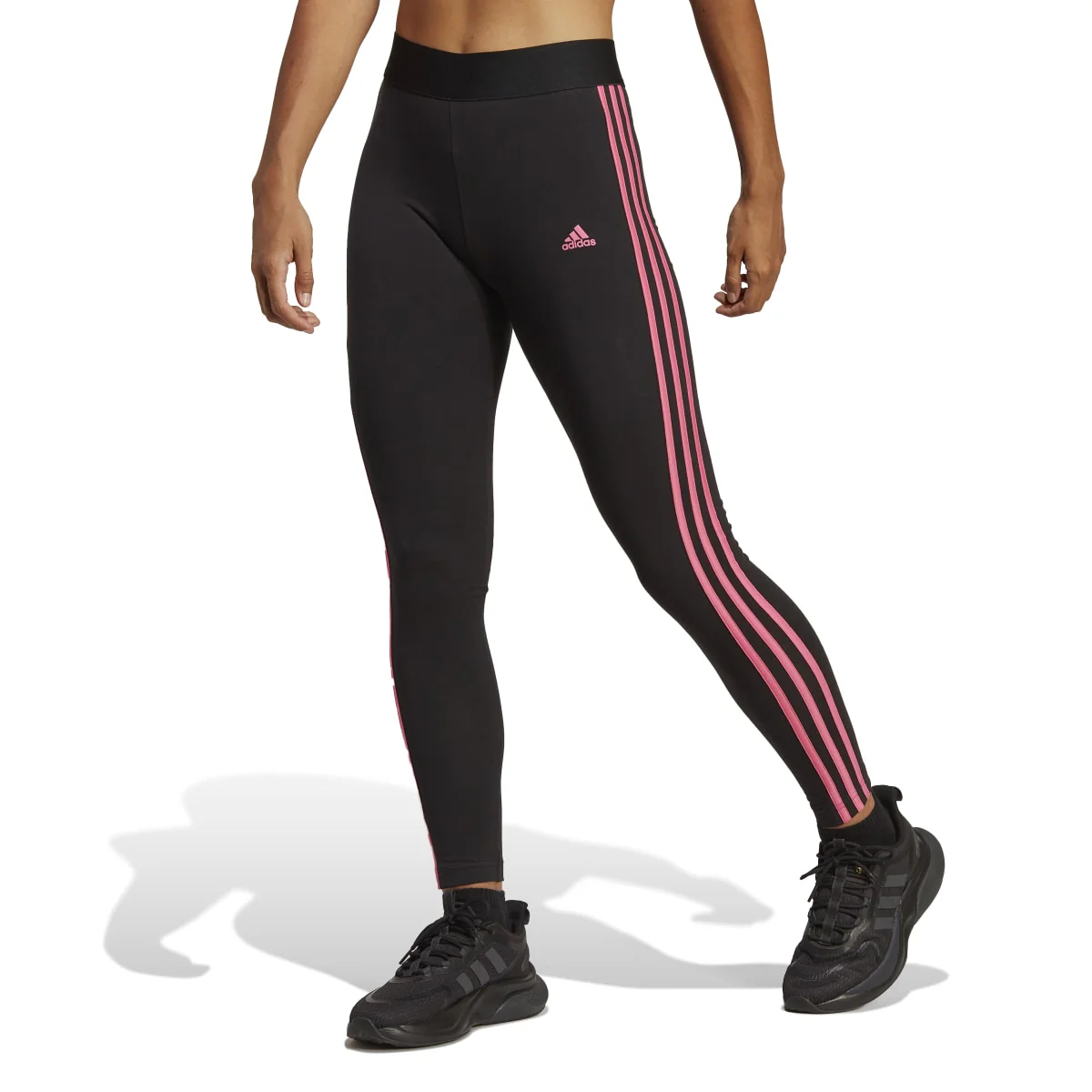 Leggings neri adidas LOUNGEWEAR Essentials 3-Stripes