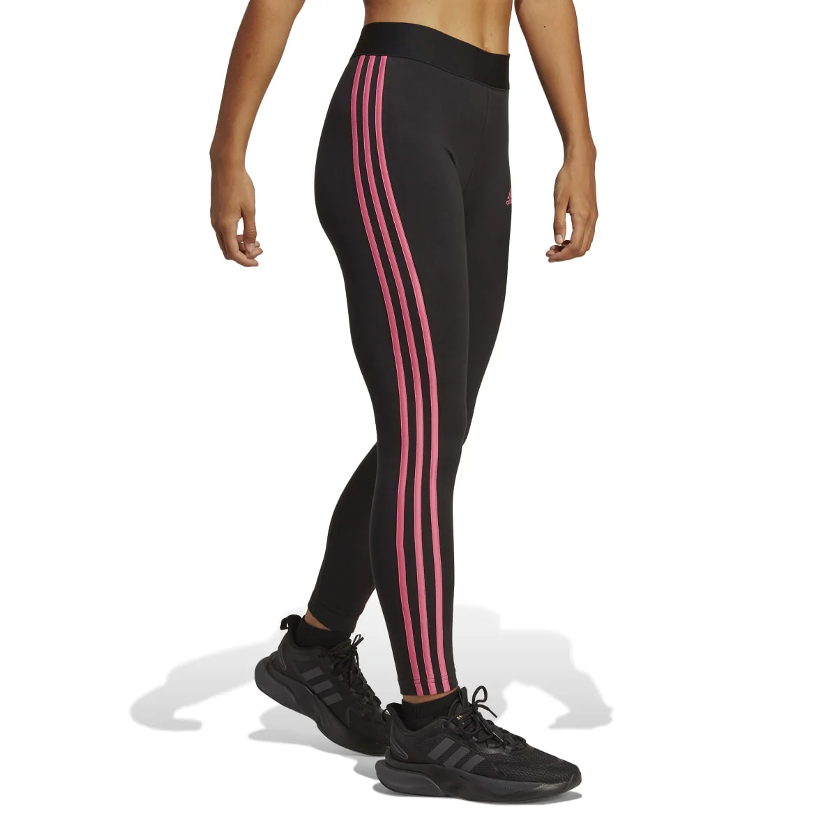 Leggings neri adidas LOUNGEWEAR Essentials 3-Stripes - Image 3