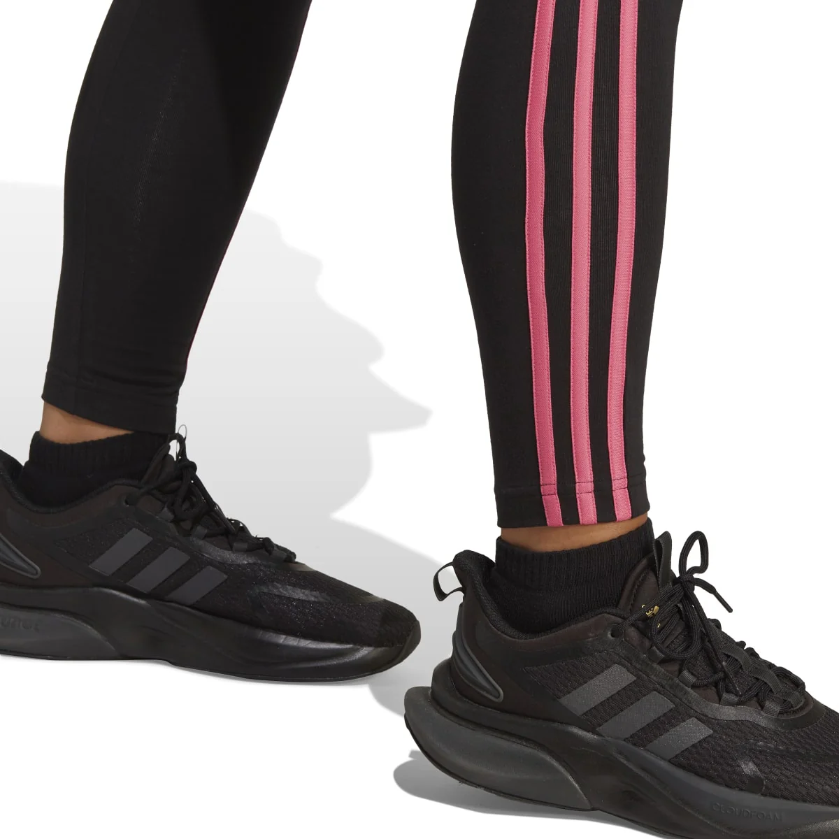 Leggings neri adidas LOUNGEWEAR Essentials 3-Stripes - Image 5