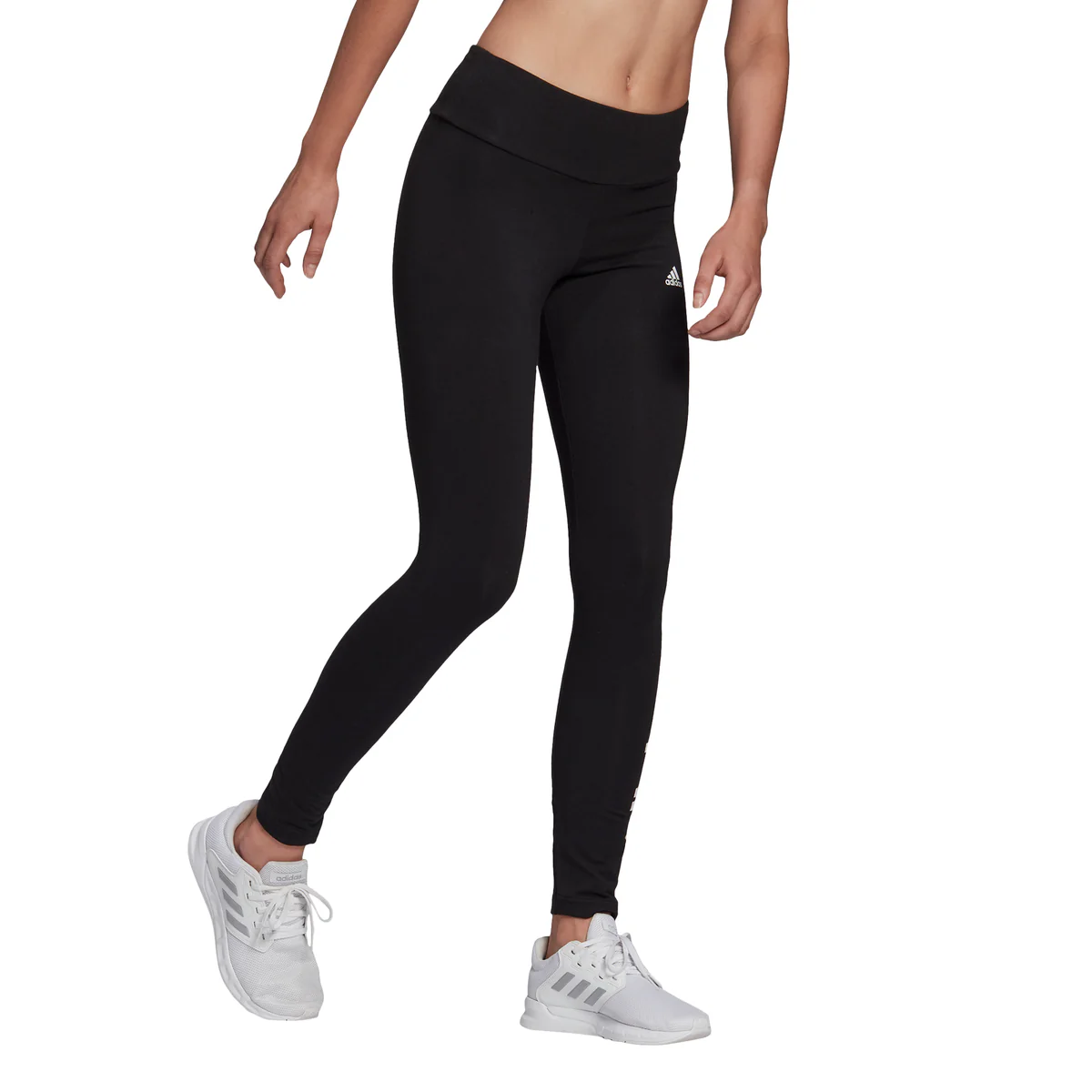 Leggings neri adidas LOUNGEWEAR Essentials High-Waisted Logo - Image 2
