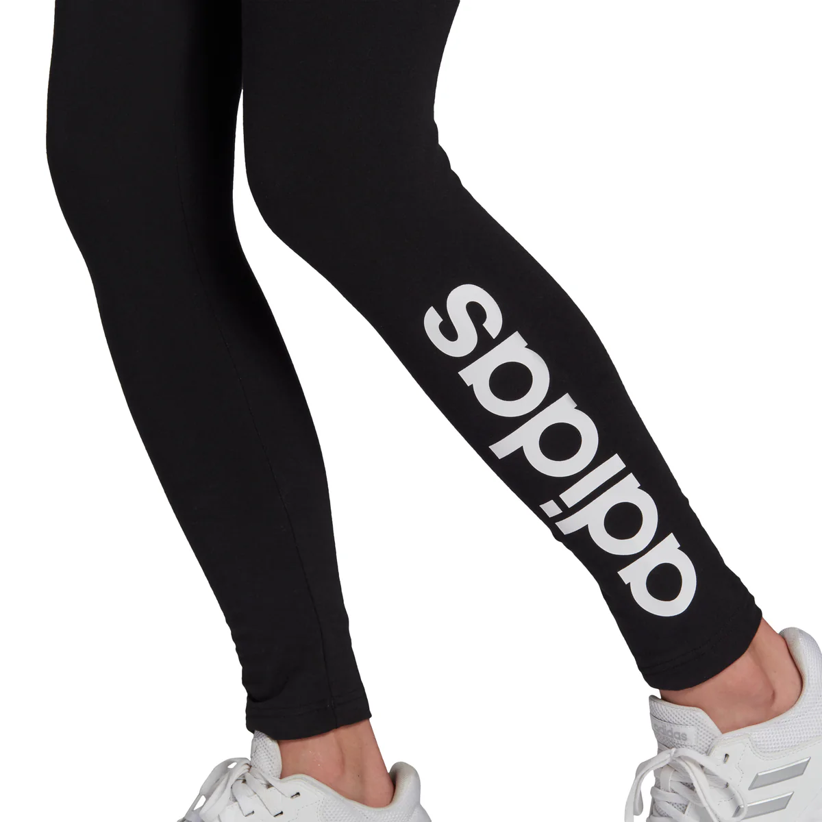 Leggings neri adidas LOUNGEWEAR Essentials High-Waisted Logo - Image 4