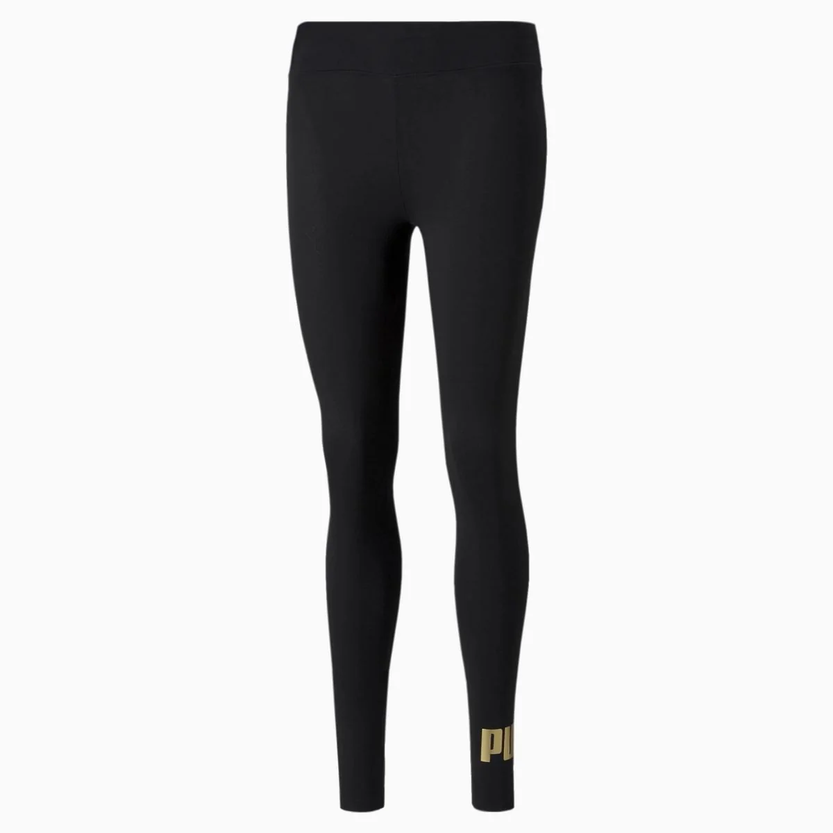 Leggings neri con logo metallizzato Puma Essentials+ Metallic - Image 4