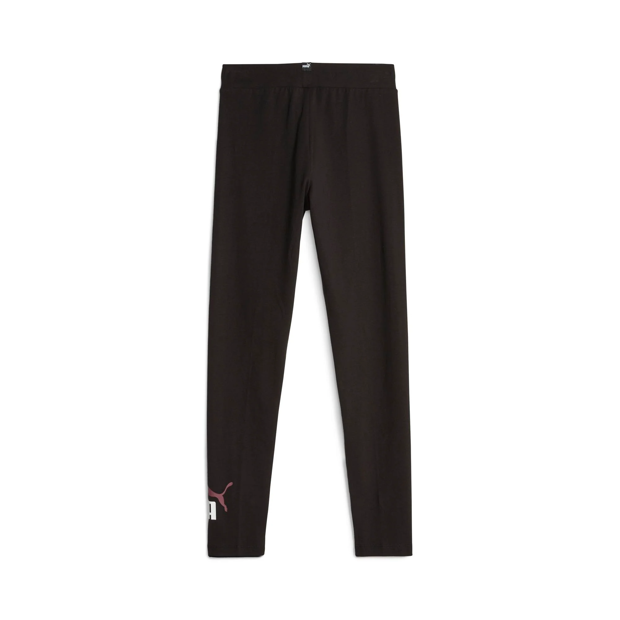 Leggings neri da bambina con logo a contrasto Puma - Image 2