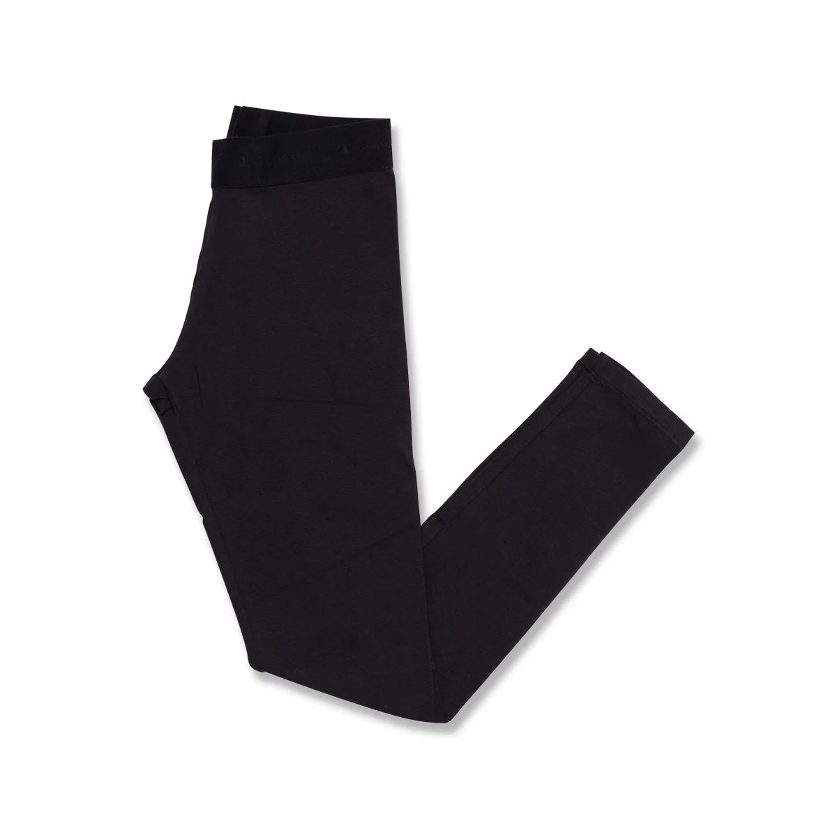 Leggings neri da bambina con logo sulla gamba Champion - Image 3
