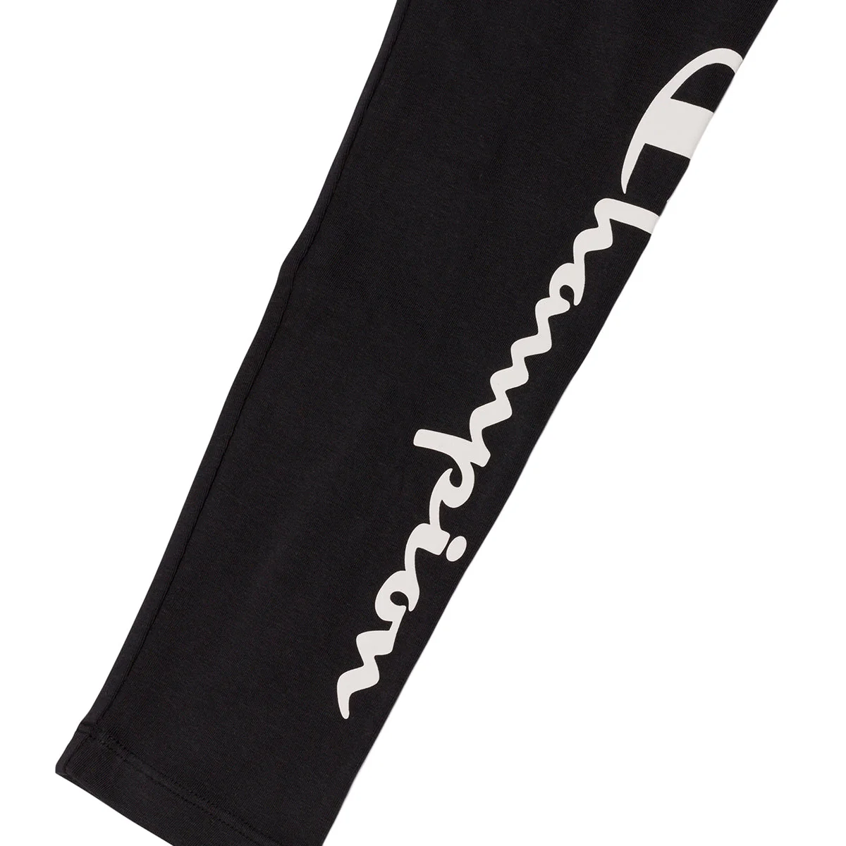 Leggings neri da bambina con logo sulla gamba Champion - Image 4