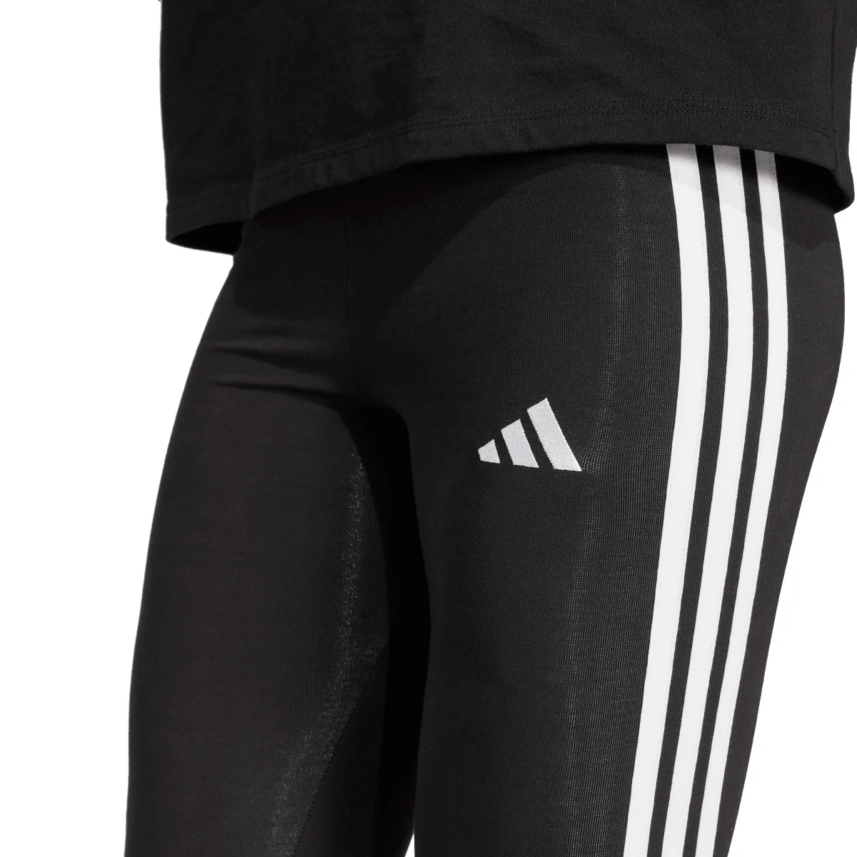 Leggings neri da Donna con bande laterali e logo sul lato adidas - Image 6