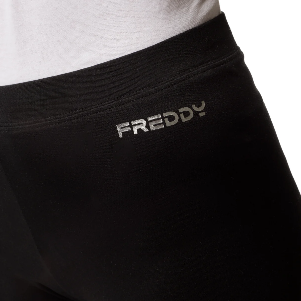 Leggings neri da donna con logo a contrasto Freddy - Image 3