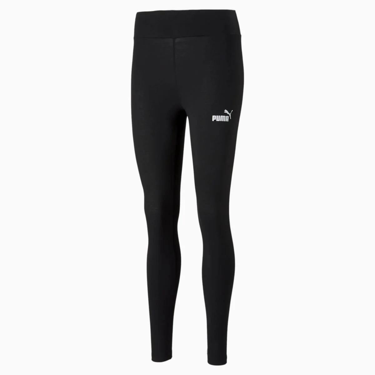 Leggings neri da donna con logo a contrasto Puma Essentials - Image 4