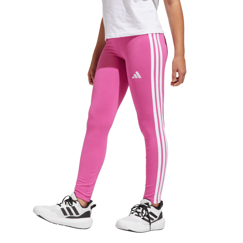 Leggins fucsia da Bambina con bande laterali e logo frontale adidas - Image 2