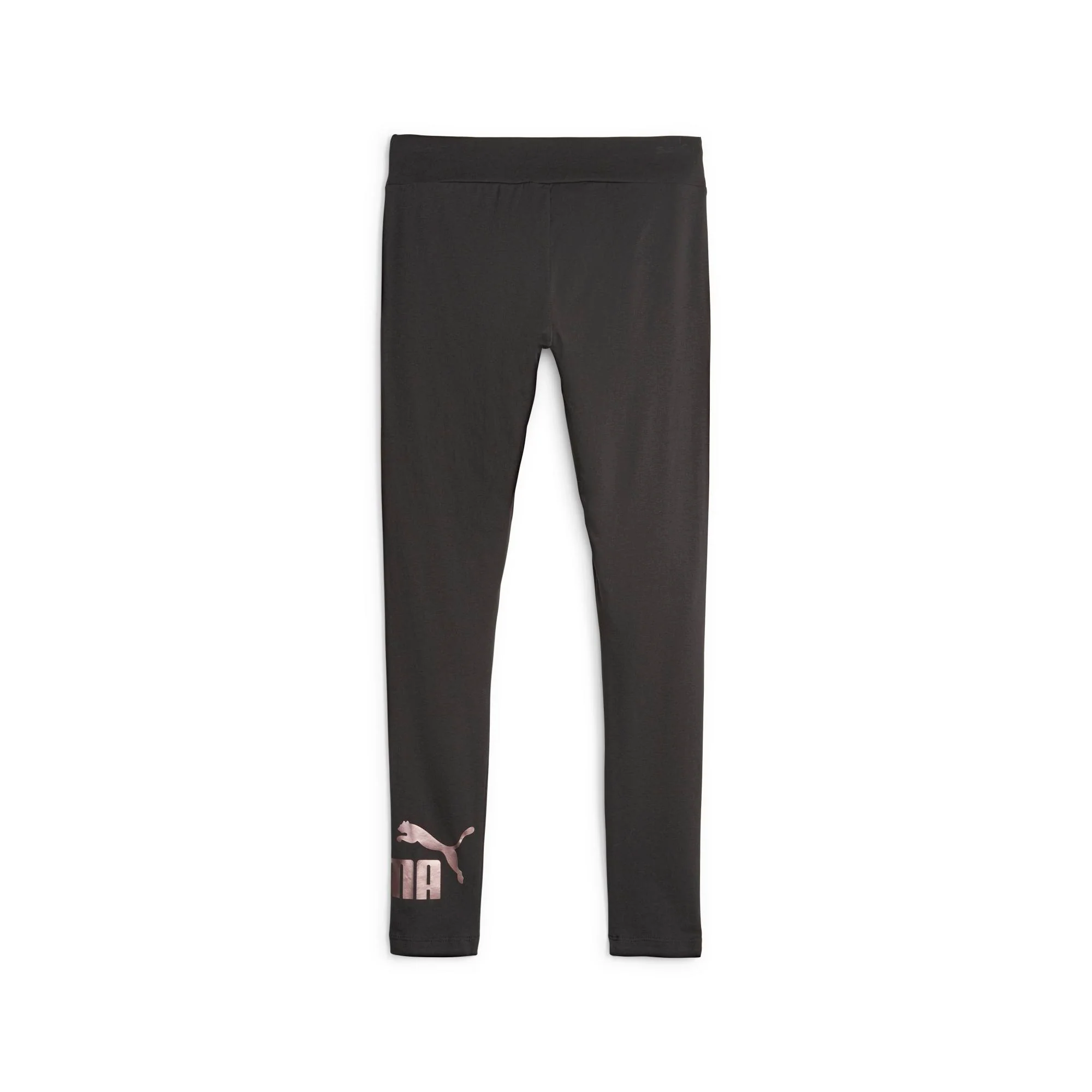 Leggings neri da donna con logo Puma Essentials+ Metallic - Image 5
