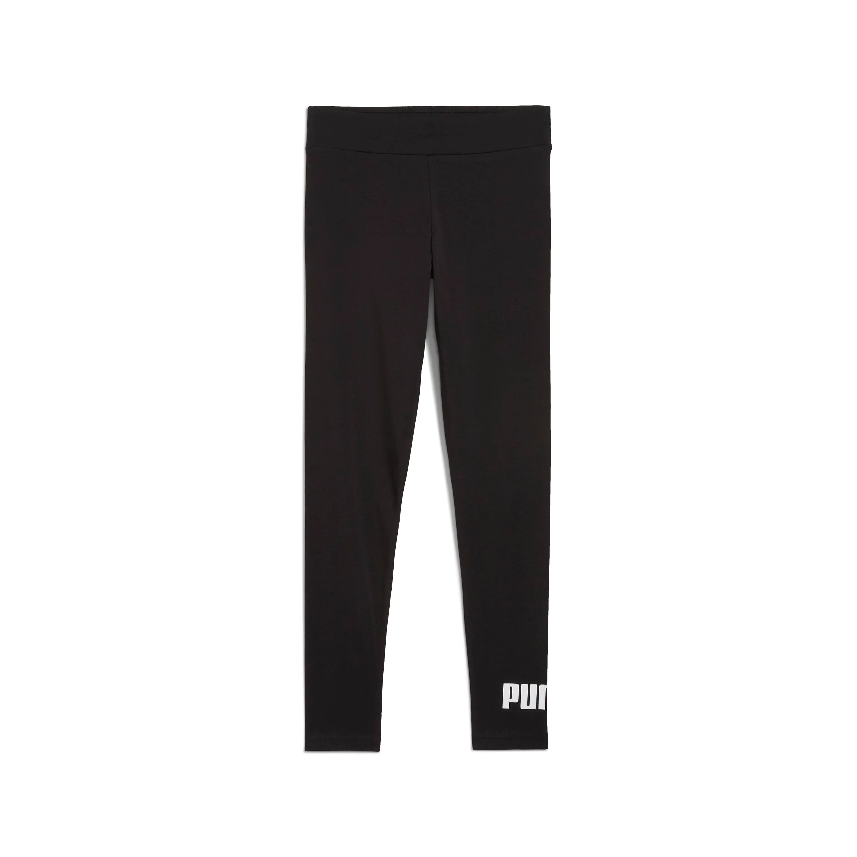 Leggins sportivi neri da Bambina e Ragazza con logo bianco Puma Ess - Image 2