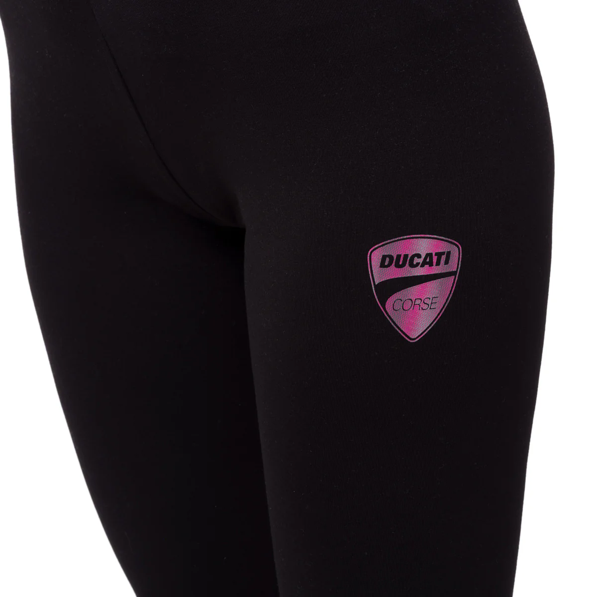 Leggings sportivi neri da Donna in cotone con logo Ducati Corse - Image 3
