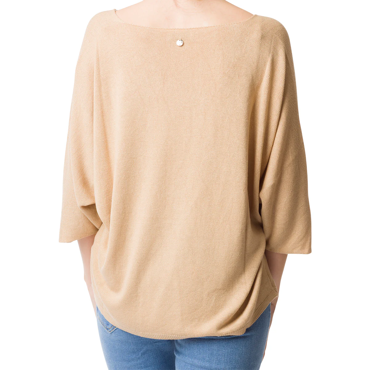 Maglia da donna con maniche 3/4 marrone Swish Jeans - Image 2