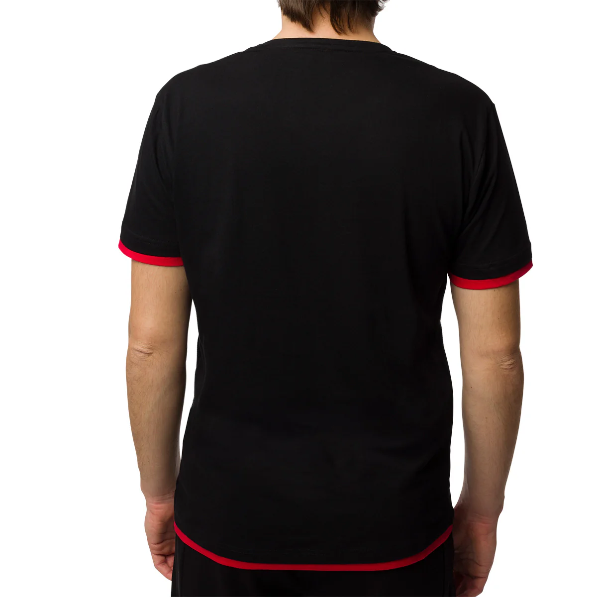 Maglia da pigiama nera da uomo con logo Milan - Image 2