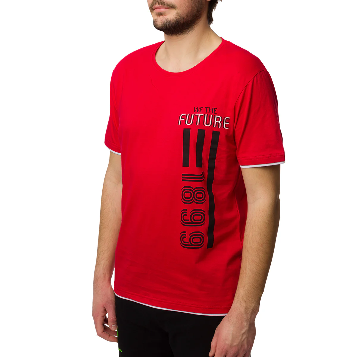 Maglia da pigiama rossa da uomo con logo Milan