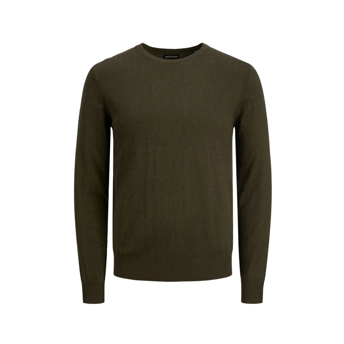 Maglioncino girocollo da uomo verde oliva Jack & Jones - Image 3