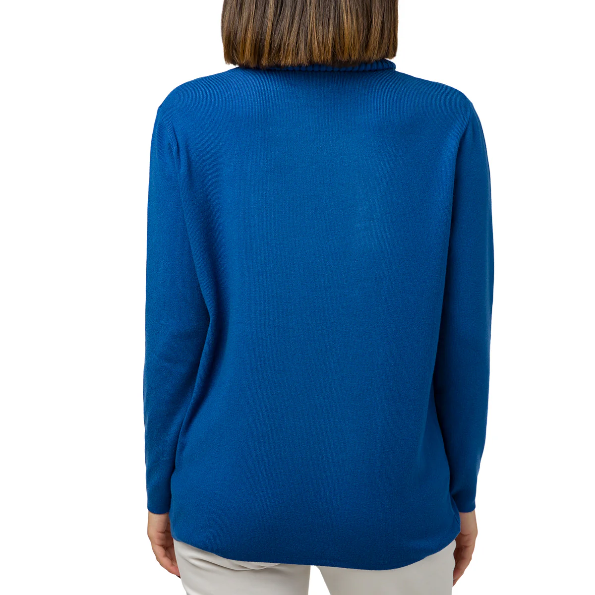 Maglione a collo alto blu da donna Swish Jeans - Image 2