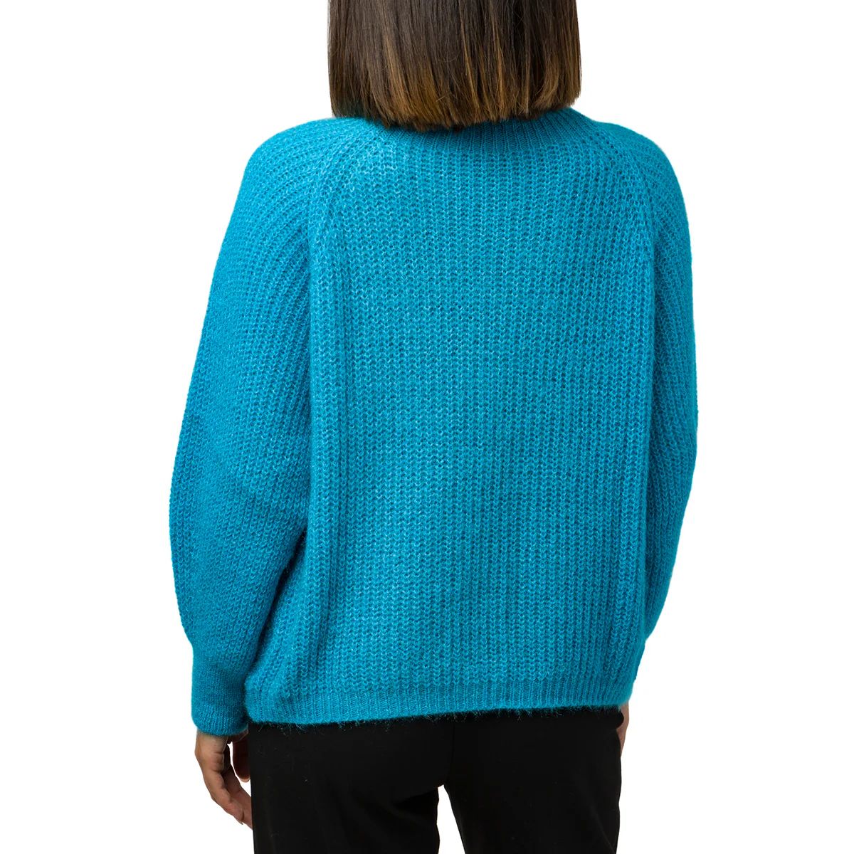 Maglione da donna a collo alto azzurro Swish Jeans - Image 2