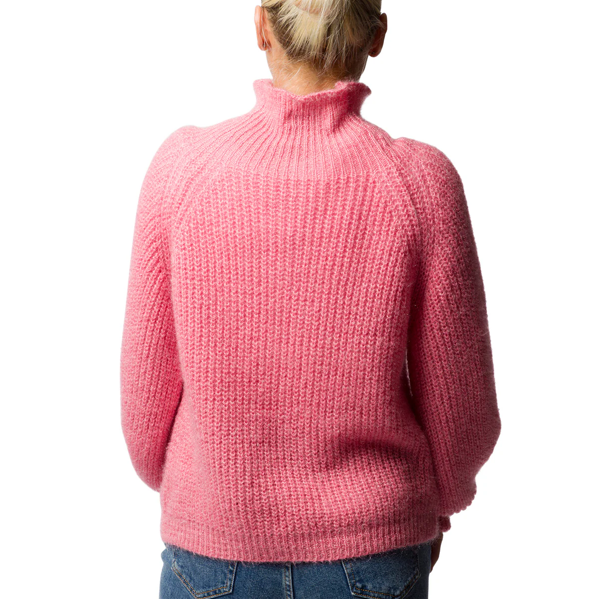 Maglione da donna a collo alto rosa Swish Jeans - Image 2