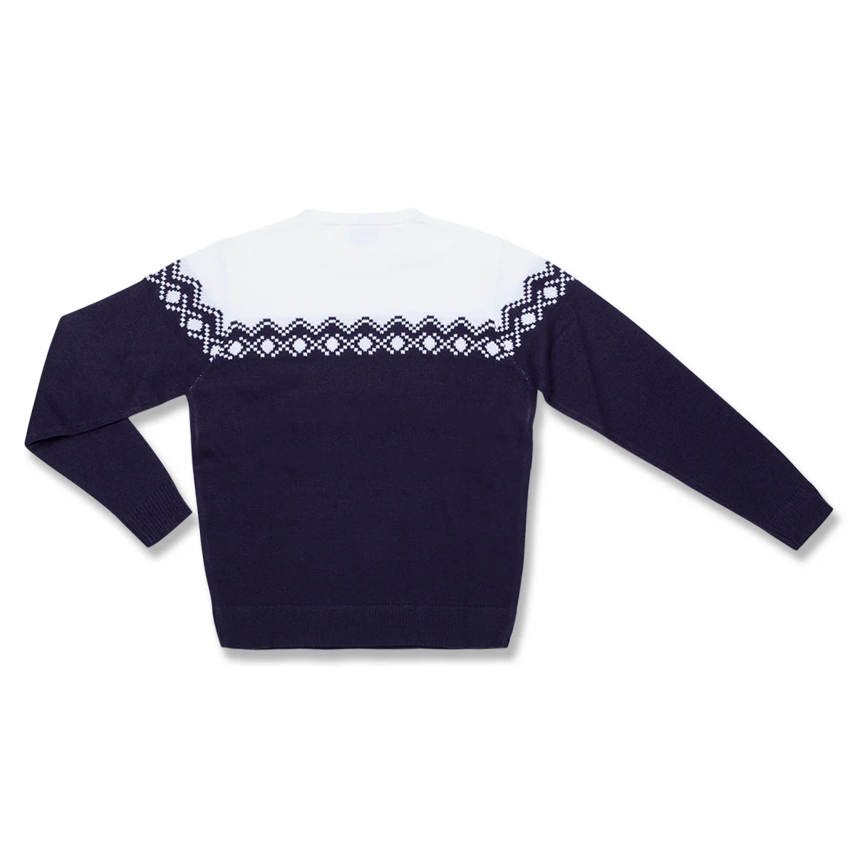 Maglione natalizio da uomo blu con ricamo Merry Christmas - Image 6