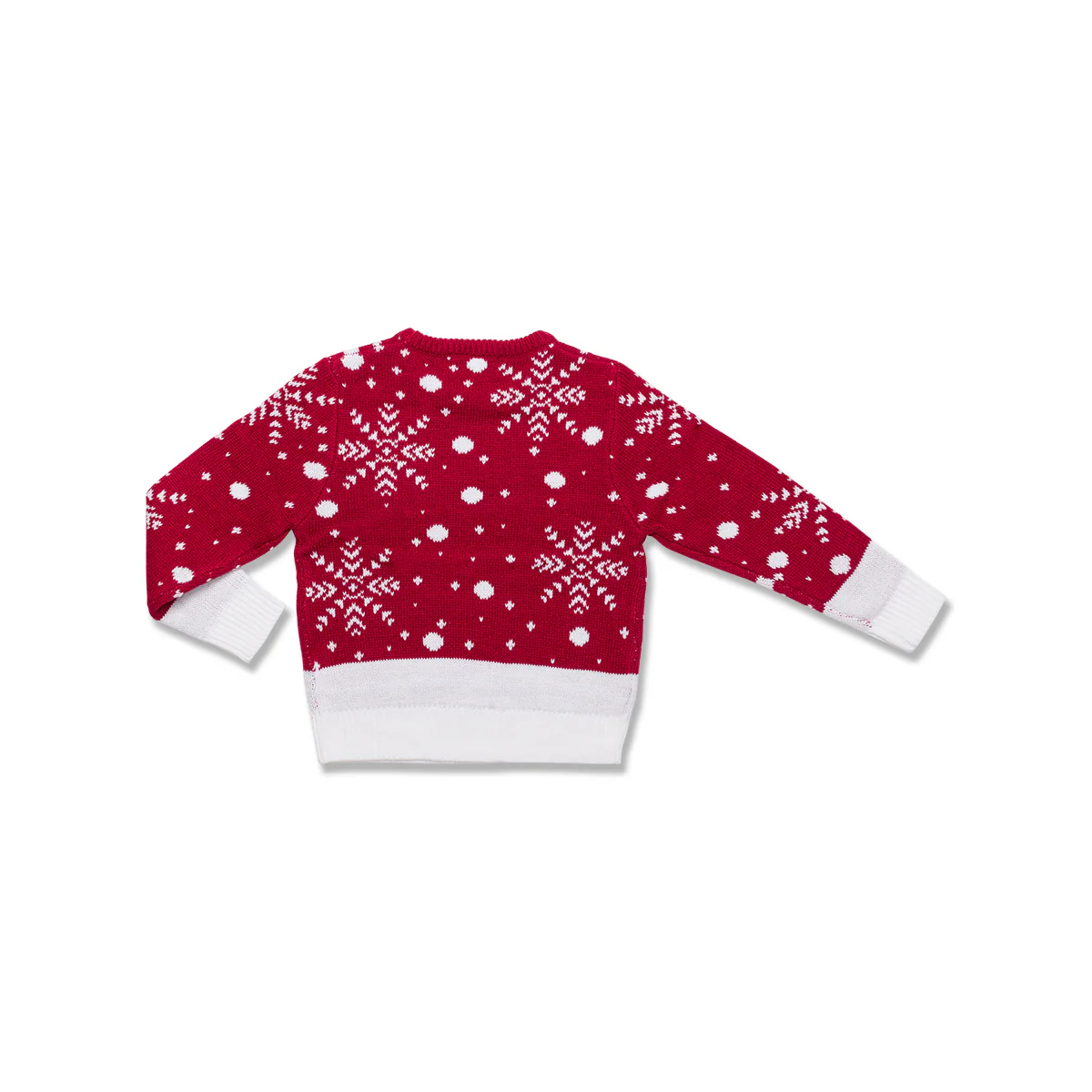 Maglione natalizio da bambini rosso con ricamo renna - Image 6