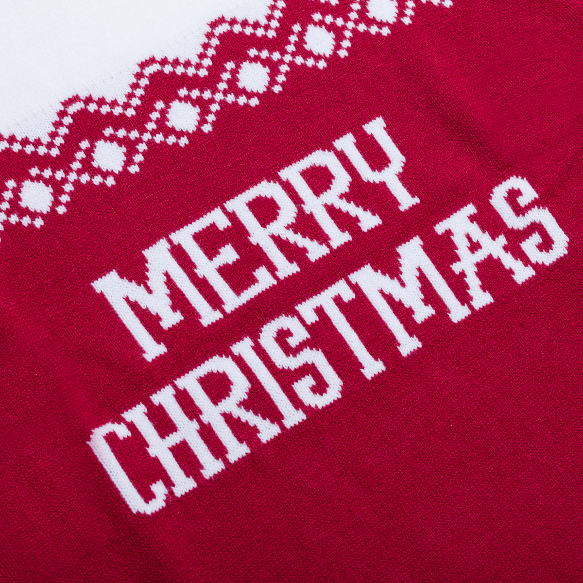 Maglione da uomo natalizio rosso con ricamo Merry Christmas - Image 7