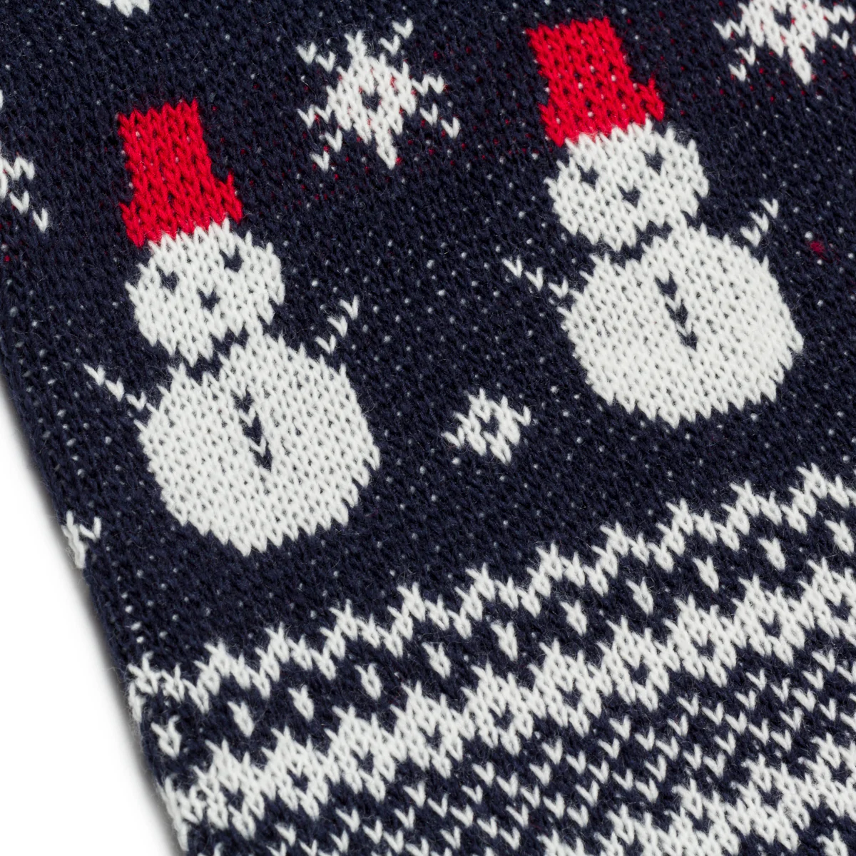 Maglione natalizio blu da uomo con ricamo fiocchi e pupazzi di neve Charlies - Image 3