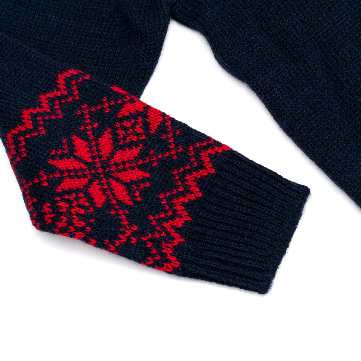 Maglione natalizio da bambini blu con ricamo Teddy - Image 6