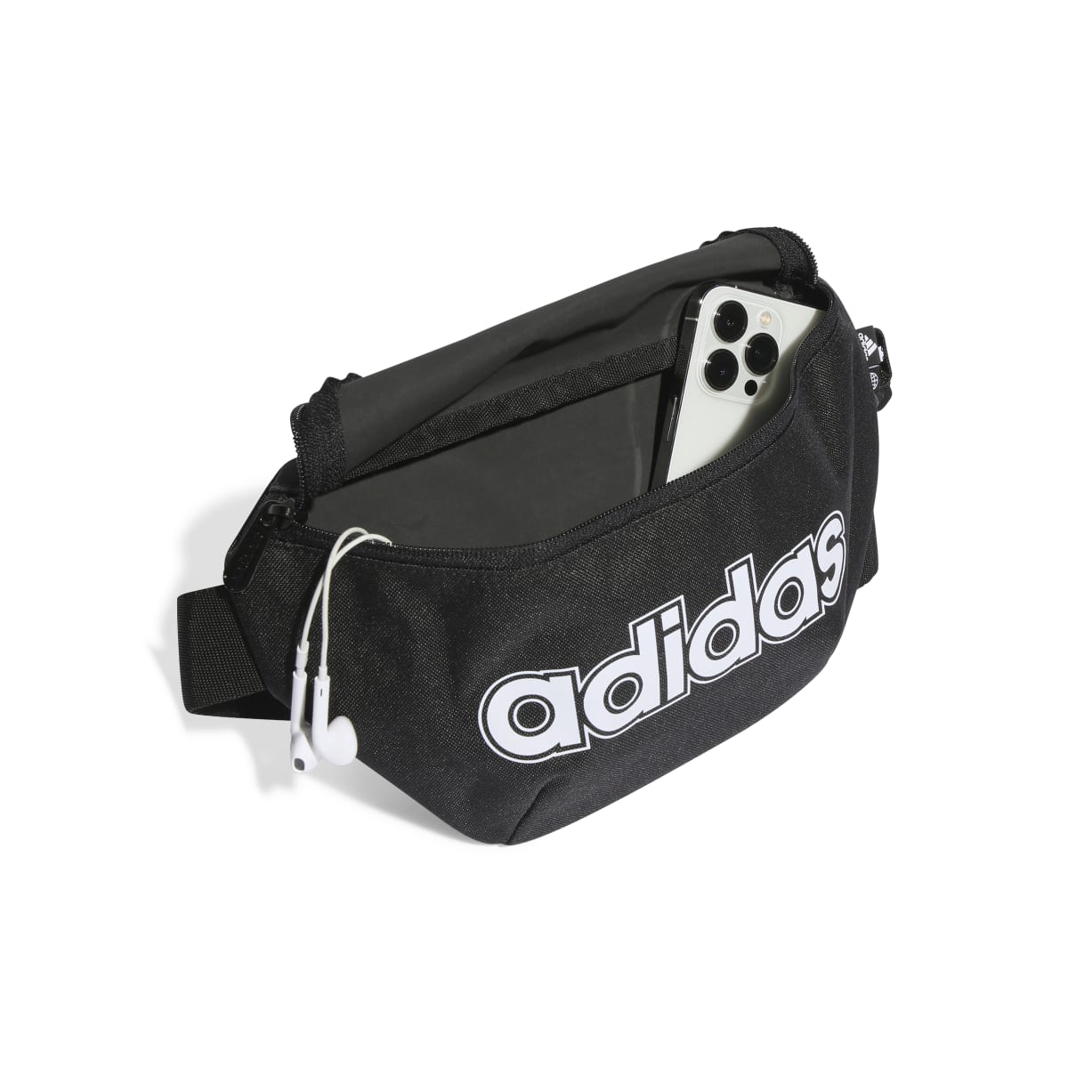 Marsupio nero con logo bianco adidas Classic Foundation - Image 4