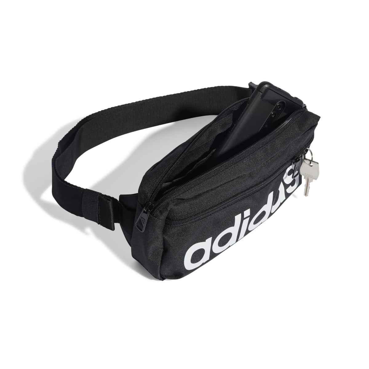 Marsupio nero con logo bianco adidas Linear - Image 4