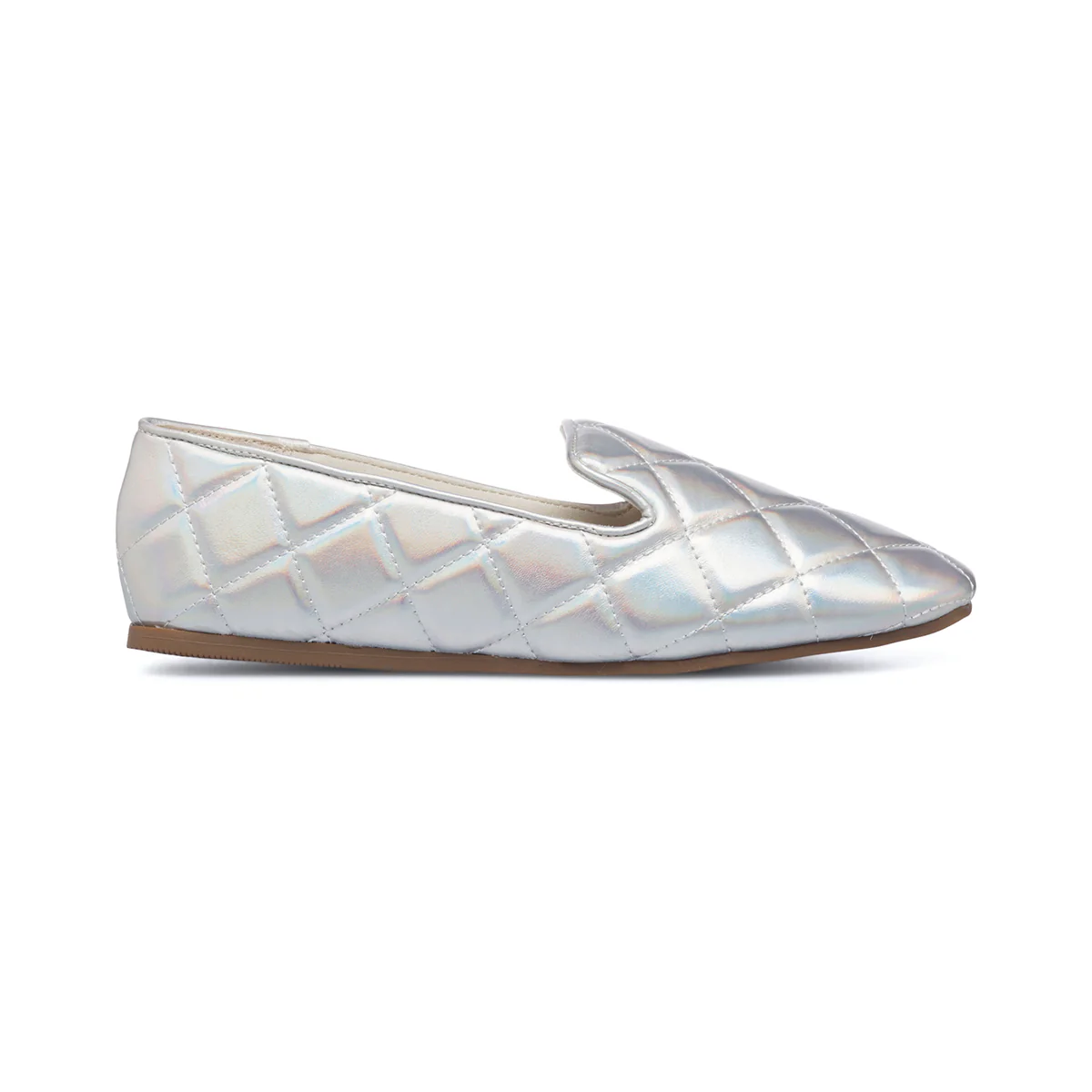 Mocassini argento in pelle vegana trapuntata Call It Spring Jessie