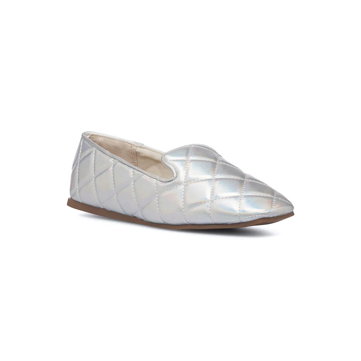 Mocassini argento in pelle vegana trapuntata Call It Spring Jessie - Image 2
