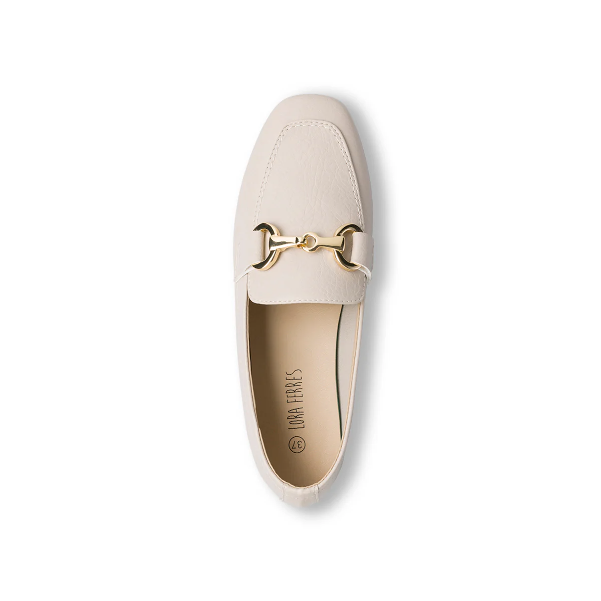 Mocassini beige da donna con morsetto Lora Ferres - Image 4