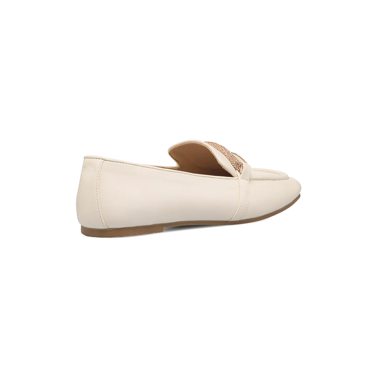 Mocassini beige da donna con strass sul cinturino Lora Ferres - Image 6
