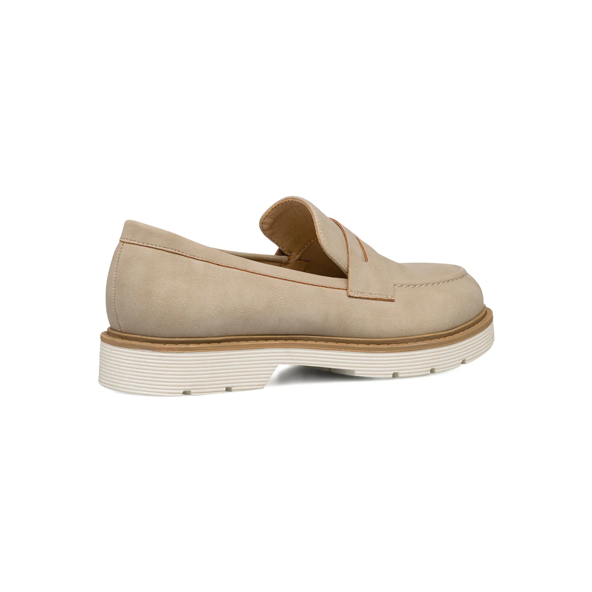 Mocassini beige da donna con suola chunky Lora Ferres - Image 3