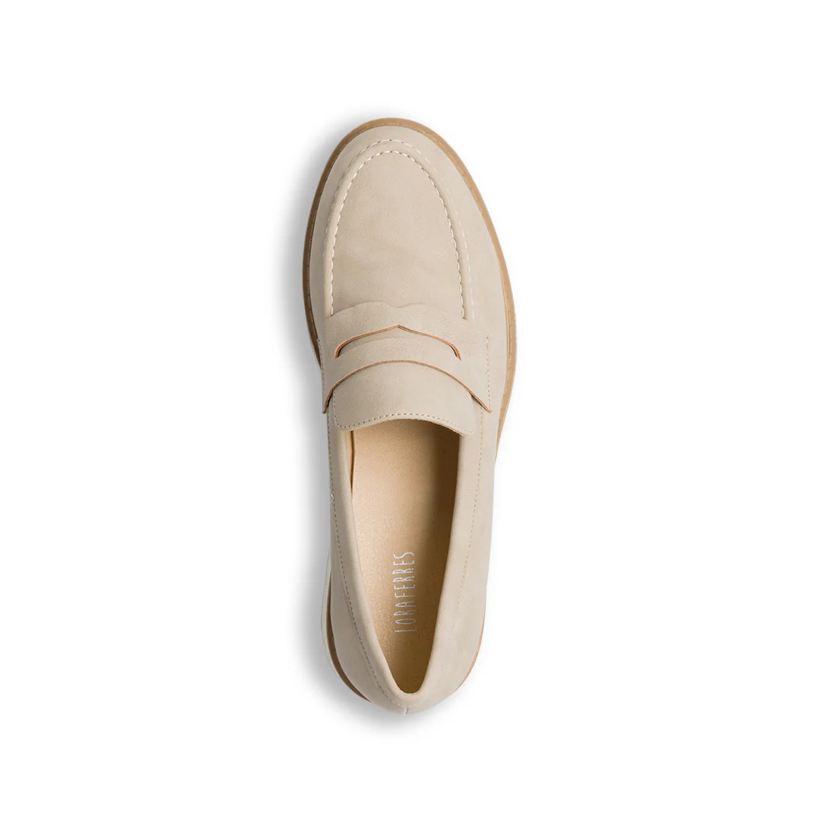 Mocassini beige da donna con suola chunky Lora Ferres - Image 4