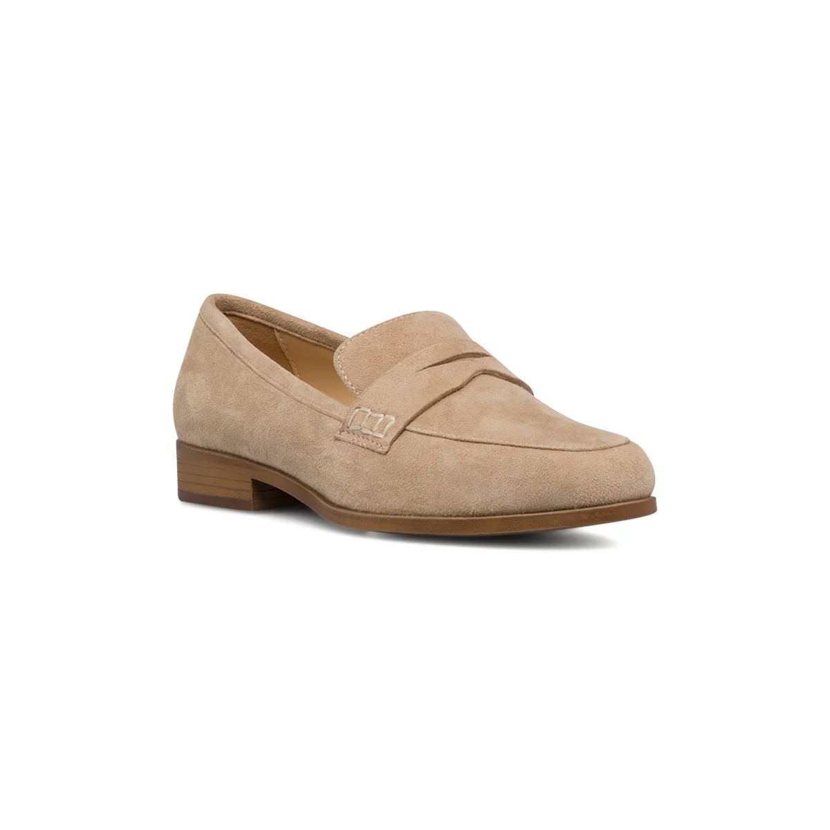Mocassini beige in pelle scamosciata da donna P Essentials - Image 5